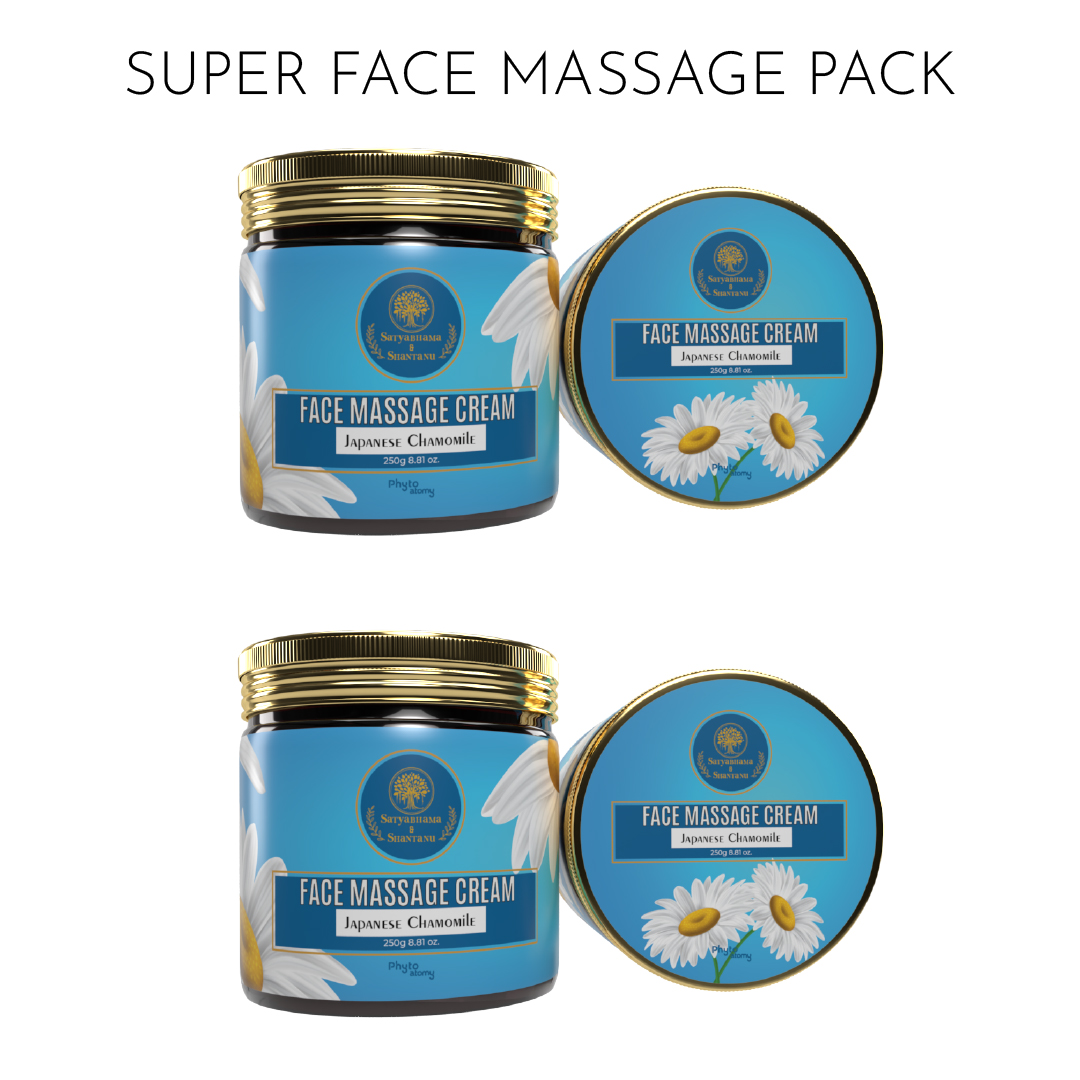 Pack of Two Japanese Camomile Face Massage Cream (250g)